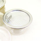 El cilindro del plástico transparente del FDA, 50ml secó cáñamos que las latas de aluminio pelan apagado el tarro de la comida