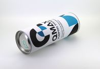 CMYK que imprime las latas del papel de Kraft que empaquetan con las tapas de plata de la hojalata para el vino