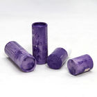 El tubo de papel púrpura de Pantone conserva la laminación de empaquetado del lustre para el empaquetado del lápiz labial
