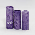 El tubo de papel púrpura de Pantone conserva la laminación de empaquetado del lustre para el empaquetado del lápiz labial