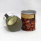 SGS-FDA certificó las latas compuestas de papel del cilindro con la tapa abierta fácil para las frutas y las nueces secadas