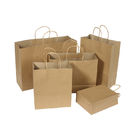 Tamaño modificado para requisitos particulares que imprime biodegradable de Logo Kraft Paper Packaging Bag reciclado