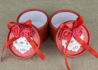 Aduana que etiqueta la cinta roja de la boda mini empaquetado de las latas del papel de Carboard