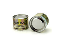 Mini latas compuestas de encargo del papel de Kraft con la tapa y la parte inferior de la hojalata