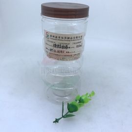 Honey Bottle Packaging 500g Clear Plastic Cylinder Matte Lamination