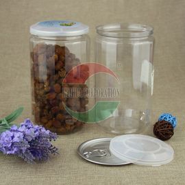Silk Printing Cookies Easy Open 380ml Clear Pet Jars