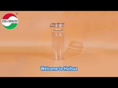 Botes de PET transparentes, tarro de plástico sellado