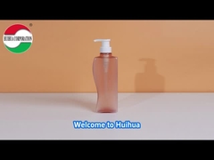 Botella cosmética de PET para el cuerpo de lavar botellas de champú