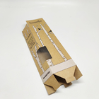 Cajas de regalo de impresión de encargo de Kraft con prenda impermeable de la ventana del PVC