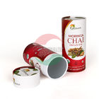 Seca el tubo de papel cosmético del café del té de la comida que empaqueta la caja redonda de Pantone