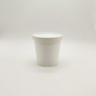 Tubos de envase de helado de yogur de postre de empaquetado de taza de helado de papel desechable de 24 oz