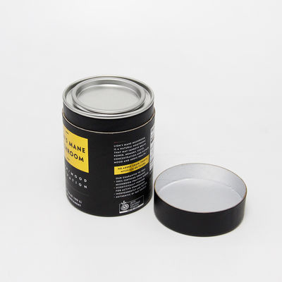Custom Printed Round Paper Tube Packaging with Easy Open End and Metal Lid for Food Snacks Powder Nuts