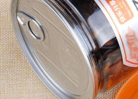 El melón transparente de las latas abiertas fáciles del cilindro del plástico transparente de la categoría alimenticia siembra el tarro