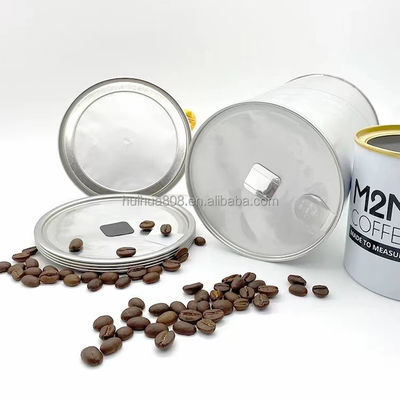 Coffee Can Peel Off Lid Degassing Can Be Customized Peel Off Easy Open Lids And Aluminum