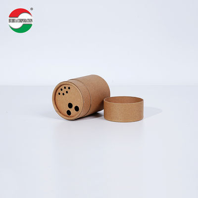 Custom Printed Food Grade Paper Spice Shaker Tube with Tin Top