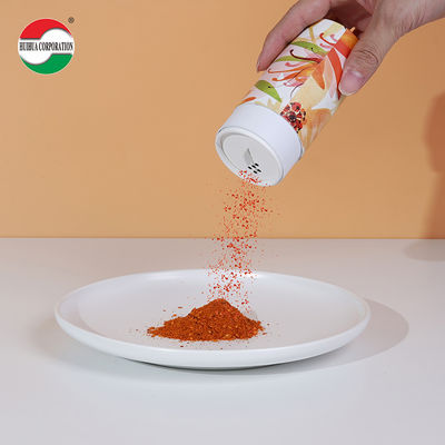 Good Quality HUIHUA Packing OEM Customized Paper Tube Paper Box with Switch Cover Shake Top for Powder Pepper