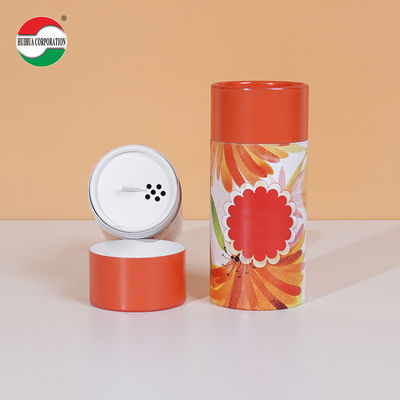 Good Quality HUIHUA Packing OEM Customized Paper Tube Paper Box with Switch Cover Shake Top for Powder Pepper