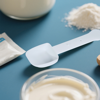 Wholesale Foldable White PP 10ML Solid State Dual-Use Food Grade Plastic Scoop Measuring Scoop