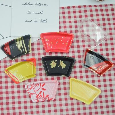 Custom Packaging Box Disposable Sushi Takeaway Wooden Sushi Box Sushi Food Container Box