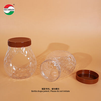 New Design Food Grade PET Plastic Can Plastic Jar for Roasted Fresh Milk Soft Candy