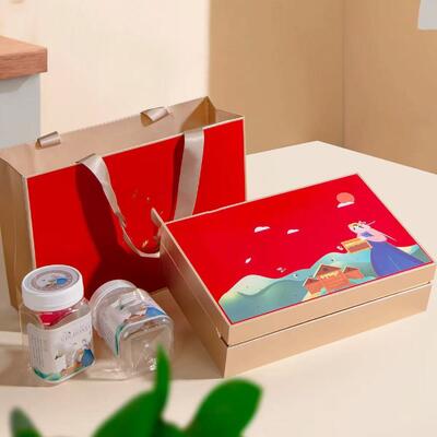 Custom Cardboard Honey Sachet Glass Jar Packing Gift Box Luxury Empty Honey Bottle Jar Packaging Box