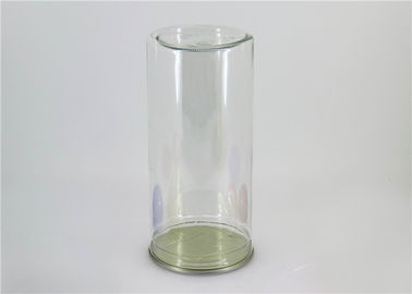 Clear Plastic Cylinder for Food Grade PET Canister with Large Capacity for Dry Fruit Nut Snack Food Tea Cookies Powder etc