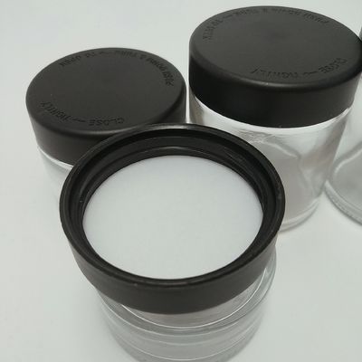 Child Resistant Caps CBD Herbs Packaging Clear Glass Jar