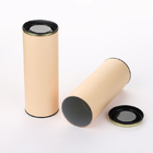 Cilindro de encargo de las latas compuestas de papel del sellado de oro alrededor del tubo que empaqueta con la tapa