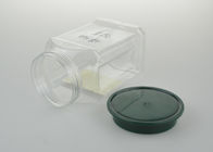 Animal doméstico claro material verde de la categoría alimenticia de la base transparente de la tapa el mini sacude 410 ml para el líquido