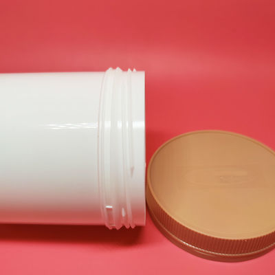 Wholesale White HDPE Plastic Protein Powder Jar Container With Custom Logo Printing Empty Supplement Bottle