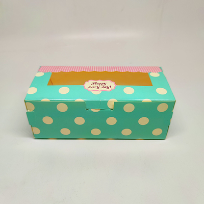 CMYK recicló la manija de papel de la categoría alimenticia de las cajas de regalo que la cartulina de encargo se lleva la caja de torta
