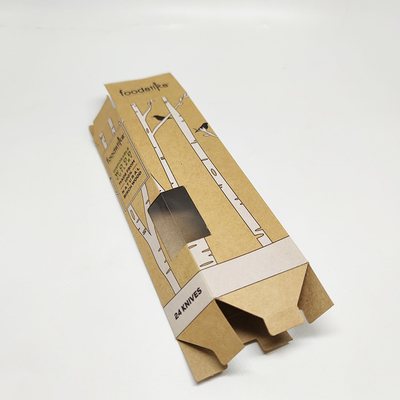 Custom Printing Kraft Gift Boxes With PVC Window Waterproof