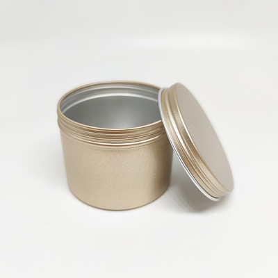 Las latas de latas de aluminio del té atornillan los envases redondos superiores de las latas de latas de la especia de la vela