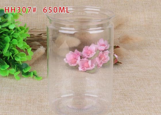 el ANIMAL DOMÉSTICO fácil del extremo abierto 650ml puede el aire del bote - prueba para la comida secada transparente