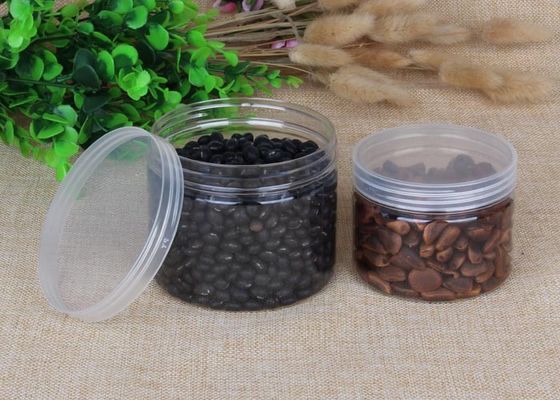 el cilindro grueso del envase de plástico del alimento para animales de 480ml Transparnt conserva al OEM