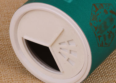 Tapa plástica Eco - latas compuestas de papel amistosas de la coctelera para la especia/la sal/el polvo