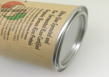 Paper Superfoods Muesli Tin Tube Packaging With Penny Lever Lid