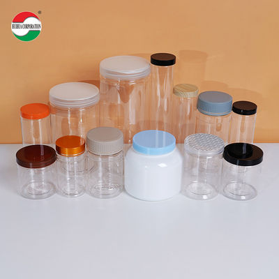 Bote de plástico transparente y aireado con tapa de rosca para nueces y cacahuetes