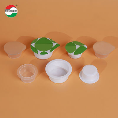 6 oz personalizar logotipo tazas de yogur griego de pared única plástico de tamaño pequeño tazas de helado de frutas tapas material de PP para bocadillos chocolate