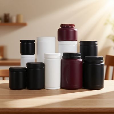 Contenedor de plástico HDPE de buena calidad OEM personalizado para productos de cuidado de la salud