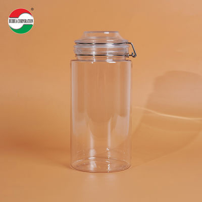 1660ML Transparent PET Bottle Food Clear Plastic Cylinder Sealed Jars Sustainable Eco-Friendly Packaging