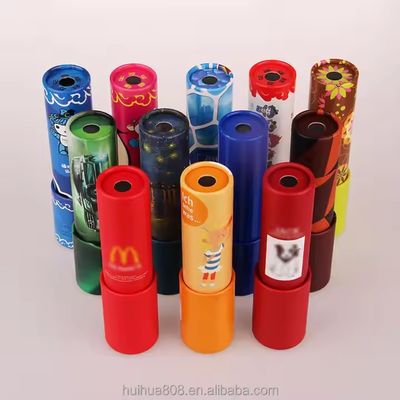 Prisma de tubo de caída de papel educativo clásico, regalo de San Valentín y recuerdo de fiesta para niños con caleidoscopio de papel de embalaje