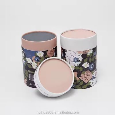Embalaje de tubos de papel kraft biodegradable cilindro redondo vacío de calidad alimentaria colorido para té y azúcar para almacenamiento ecológico