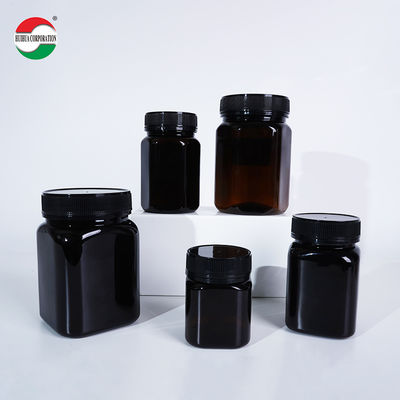 Custom Clear PET Bottle with Screw Lid for Food Grade Packaging