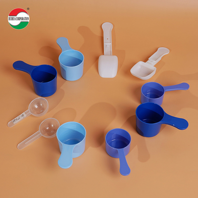Cucharas medidoras de PP transparentes/blancas de grado alimenticio, cucharas medidoras de plástico PP para café, té y leche en polvo