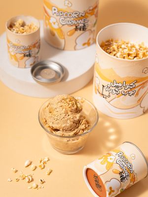 Hot-sellling Good Waterproof OEM Customized Food Grade White Cardboard PE Inner Ice Cream Paper Tube Paper Can for Ice Cream Freezing Resistance