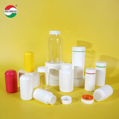 Food Grade HDPE Medicine Pill Tablet Capsule Packaging Plastic Bottles With Screw Cap