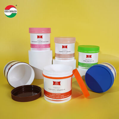 Food Grade Customized Plastic Bottle HDPE Soft Touch Medicine Pill Bottles Screw Cap Packaging