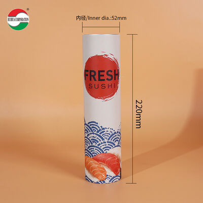 New Design Eco-Friendly Custom Printed Food Grade Pop Push Sushi Paper Tube Recycled Materials
