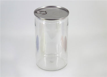 Clear Plastic Cylinder for Food Grade PET Canister with Large Capacity for Dry Fruit Nut Snack Food Tea Cookies Powder etc
